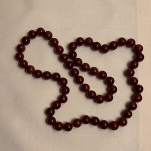 Carnelian Beaded 32” Necklace